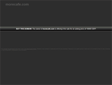 Tablet Screenshot of morecafe.com